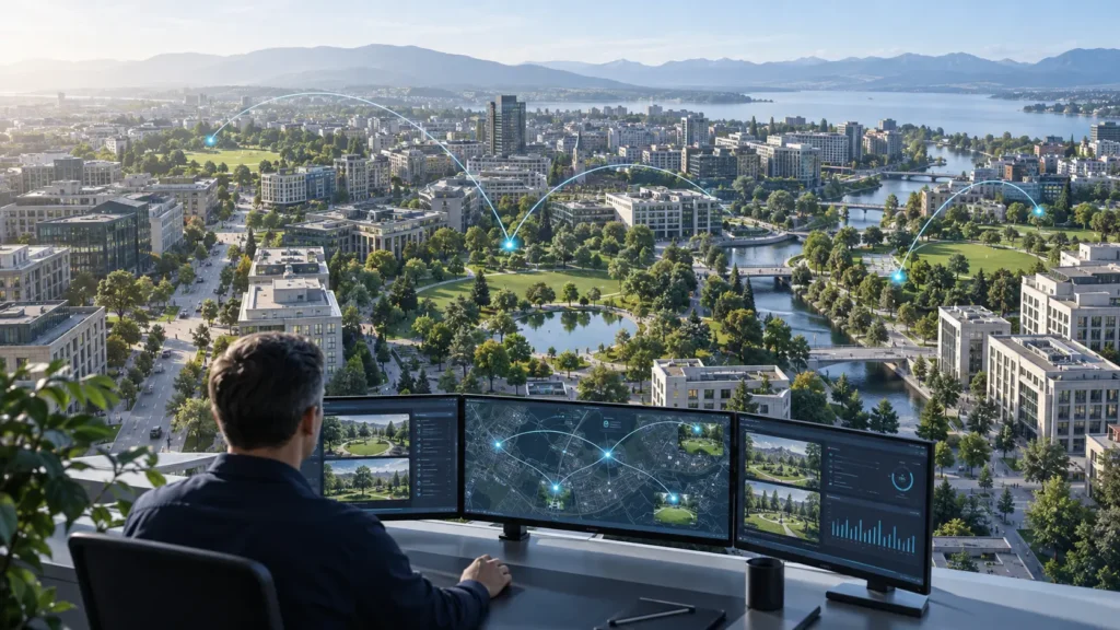 Çoklu Park ve Alan Yönetimi – temsili peyzaj sulama uygulaması