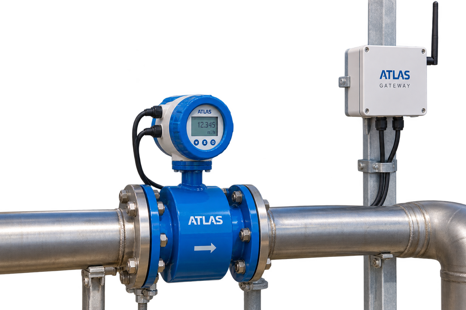 ATLAS elektromanyetik debimetre ve akış ölçüm sistemi ürün görseli